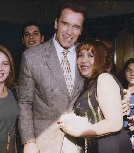 Arnold Schwarzenegger with Mildred